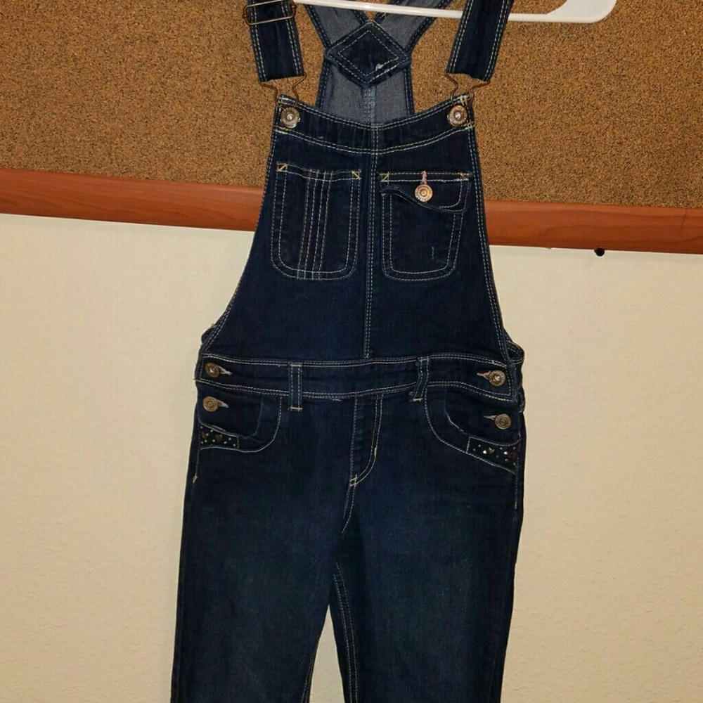 Jordache Girls' Classic Overalls Size M